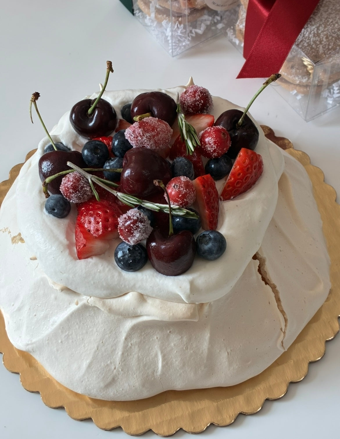 Coquito Pavlova