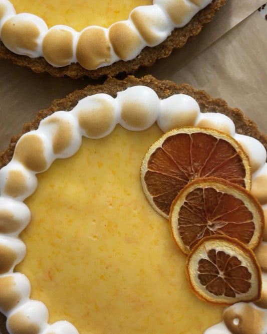 Orange & Passion Fruit Cheesecake Pie
